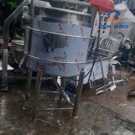 Nồi nấu gia nhiệt có cánh khuấy bằng điện công nghiệp