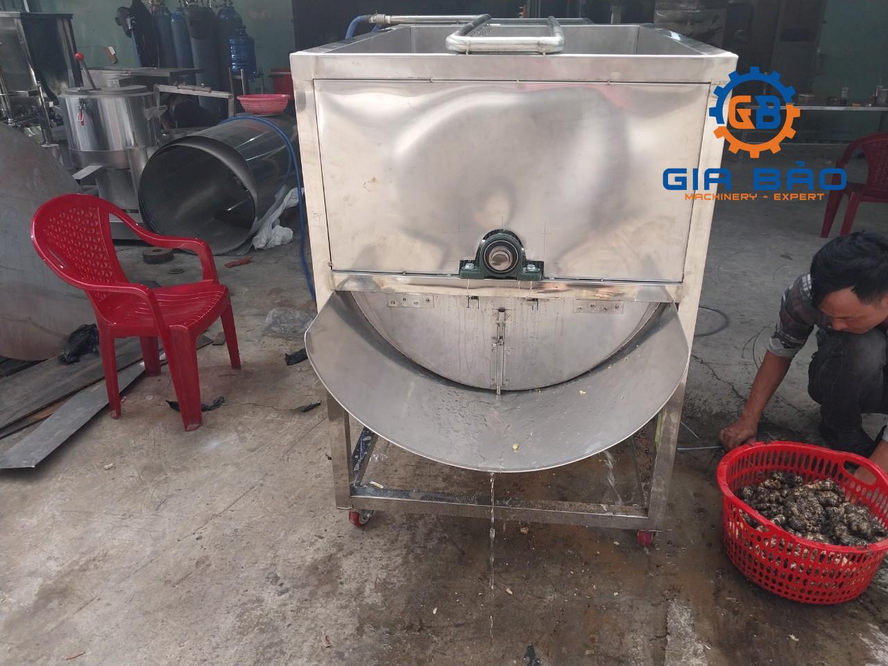 máy rửa củ gừng 8